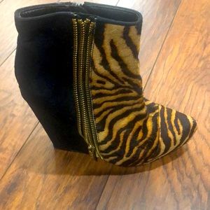 Rachel Roy Zebra Print Bootie